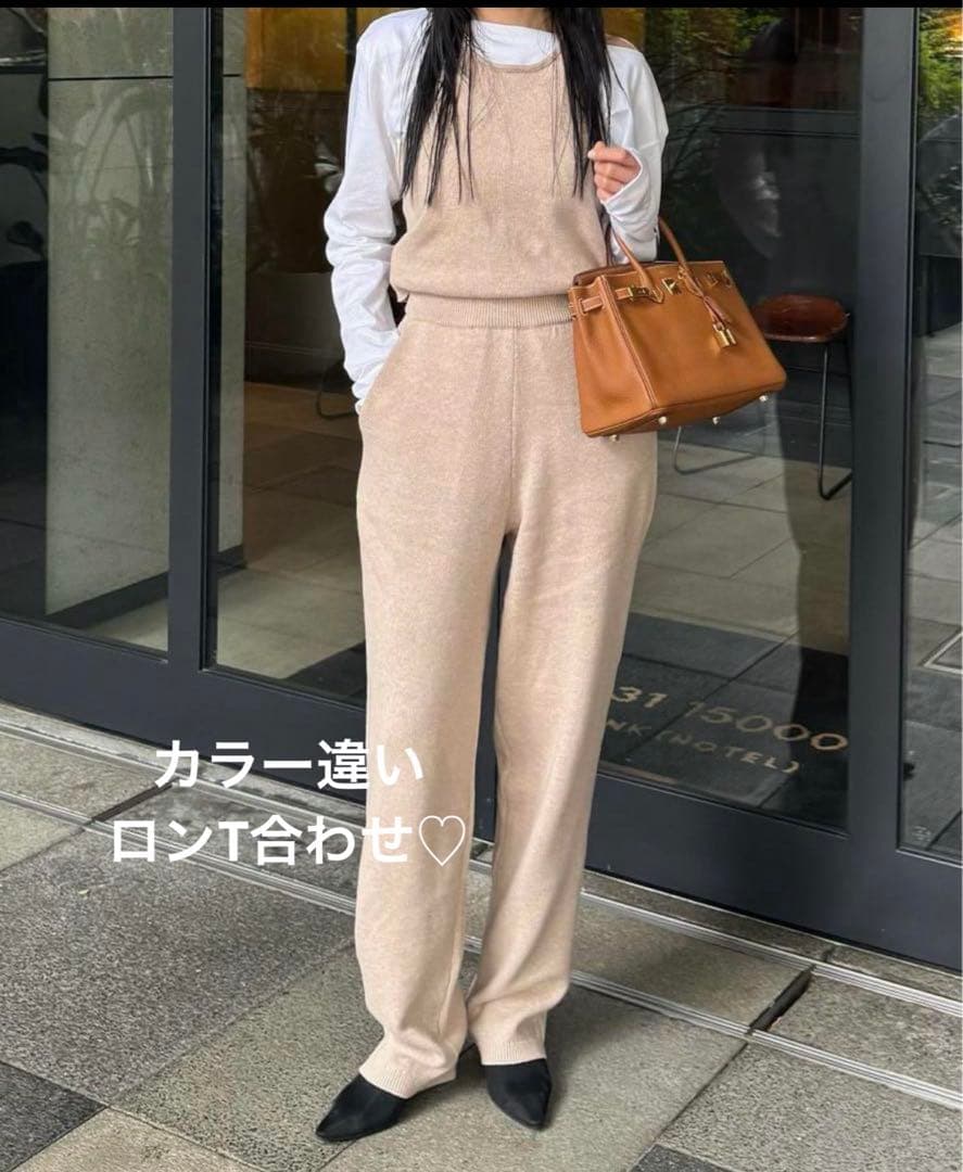 CLANE HALTER NECK KNIT ALL IN ONE サイズ２