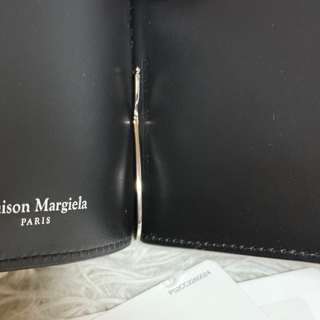 ⭐️未使用⭐️　メゾンマルジェラ　マネークリップ　小銭入れ付き　レザー　黒