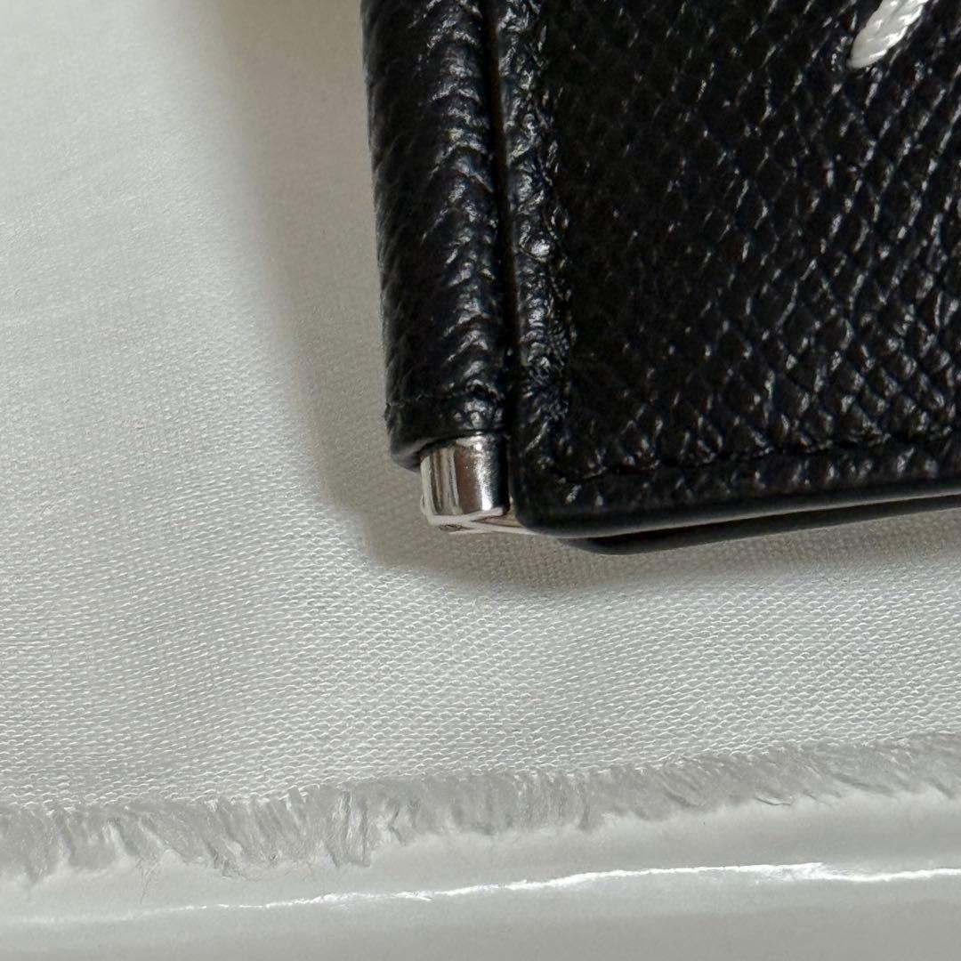 ⭐️未使用⭐️　メゾンマルジェラ　マネークリップ　小銭入れ付き　レザー　黒