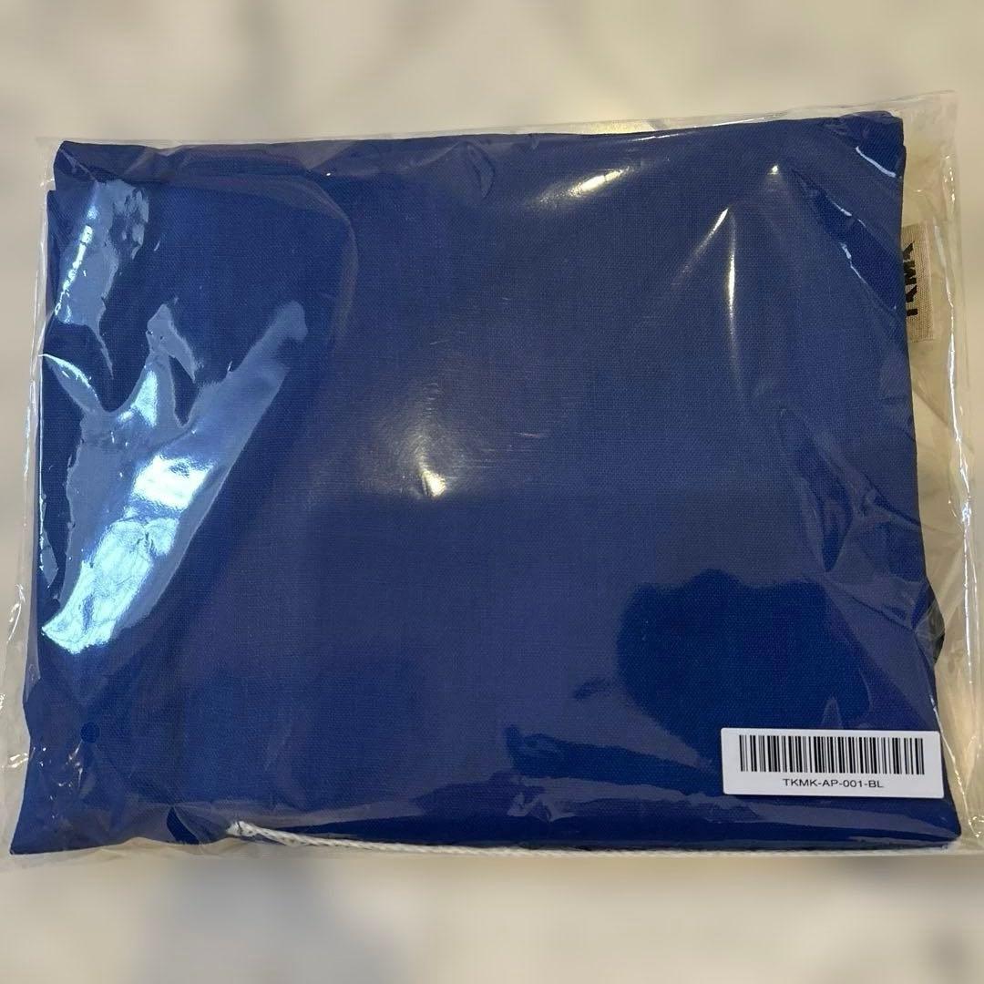 新品　タキマキ　エプロン TKMK滝沢眞紀子　ブルー
