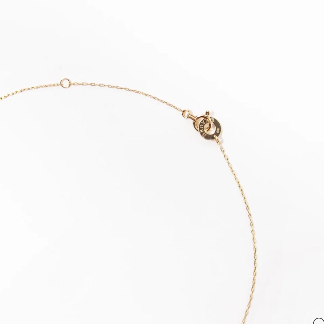 ナチュラルストーンネックレスK10ブルーサファイア　ネックレス　KAORU