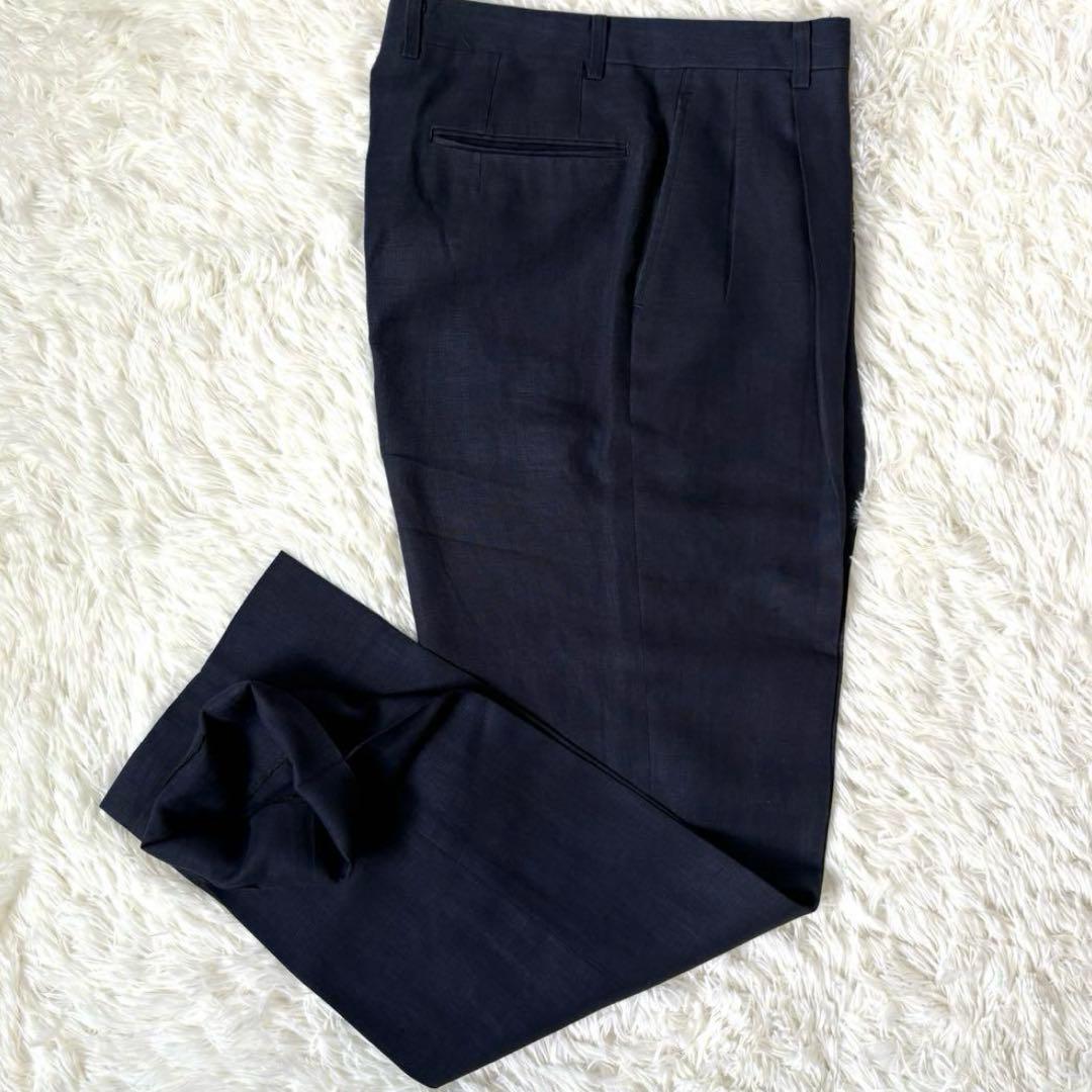 クリスチャンディオール　リネン100 ダブル　セットアップ　スーツ