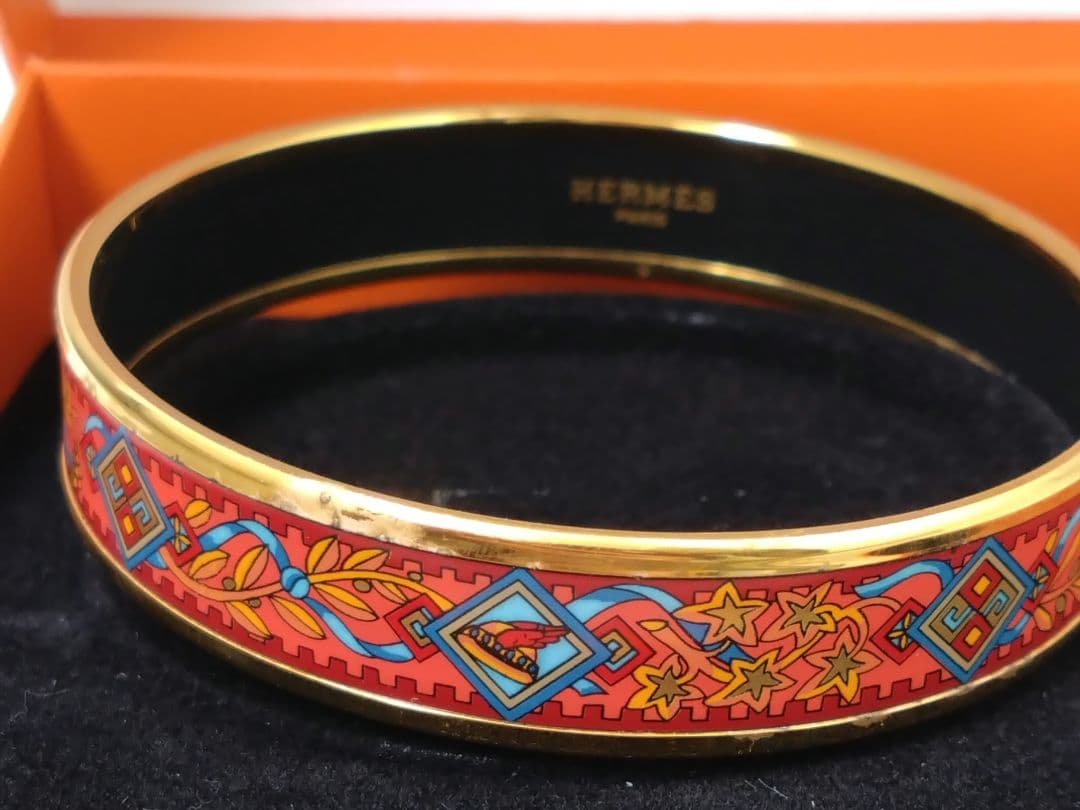 m*e様 エルメス　Hermes　箱入り　七宝バングル ブレスレット