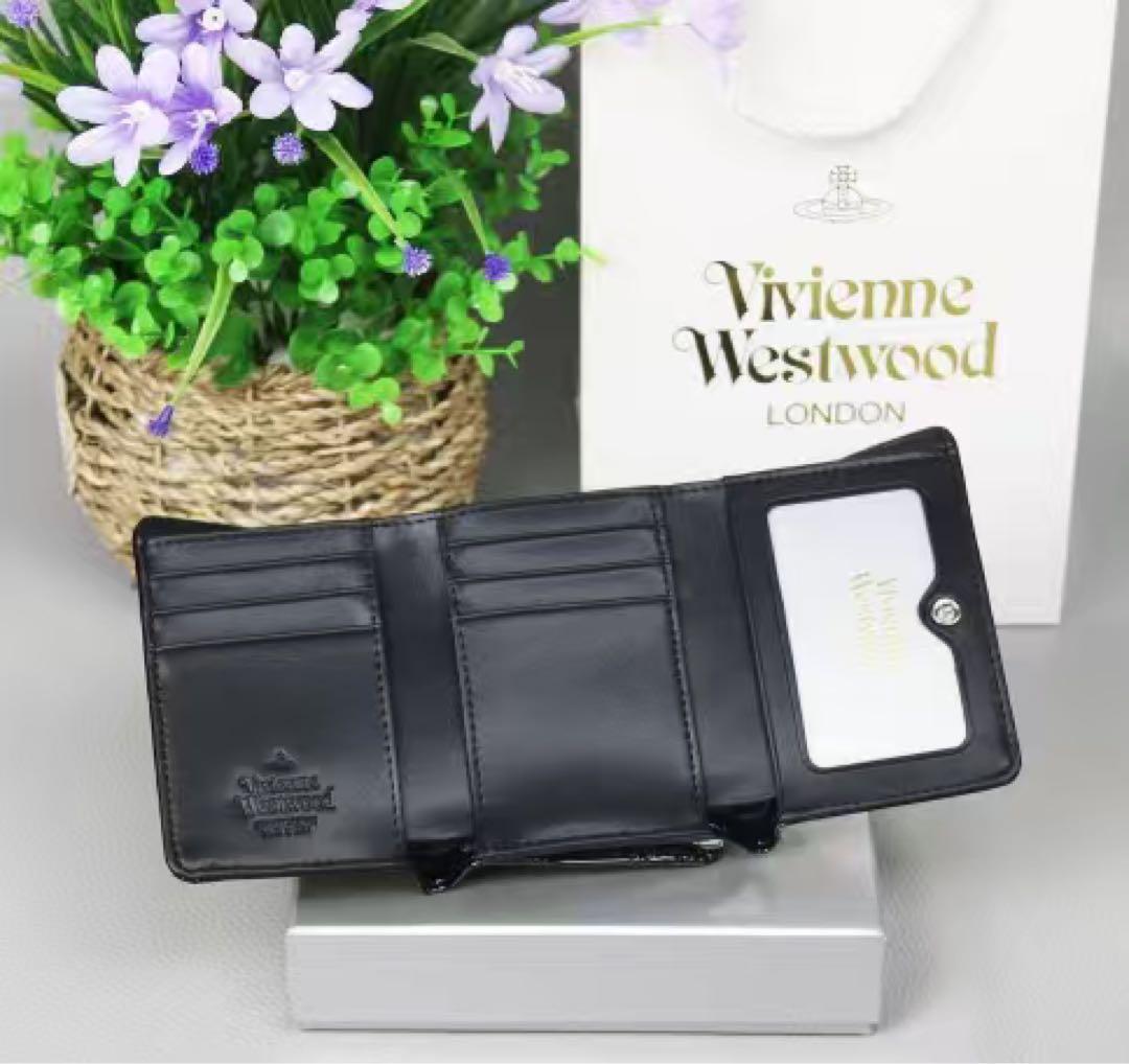 Vivienne Westwood ヴィヴィアン 三つ折り財布 レザーz)