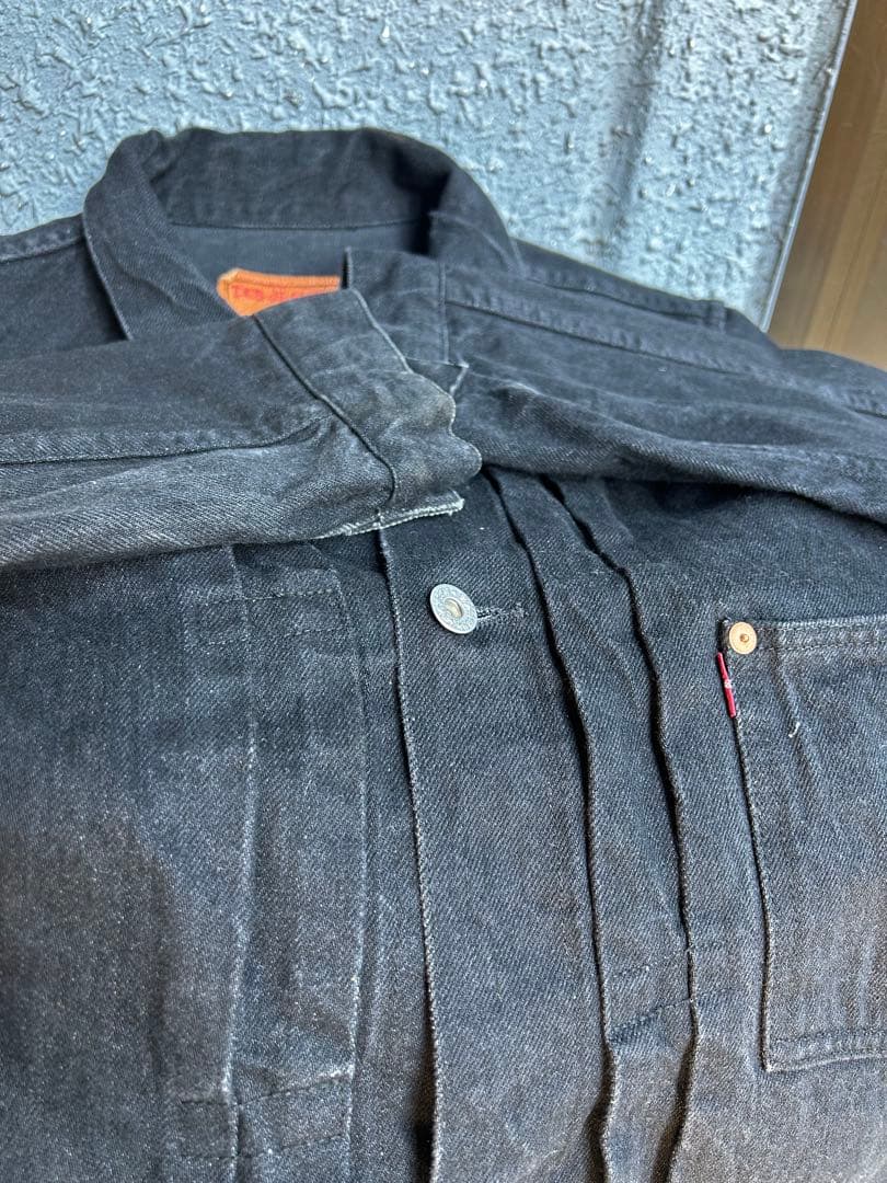 TCB ジーンズS40's デニムジャケット　BK ブラック　大戦　44