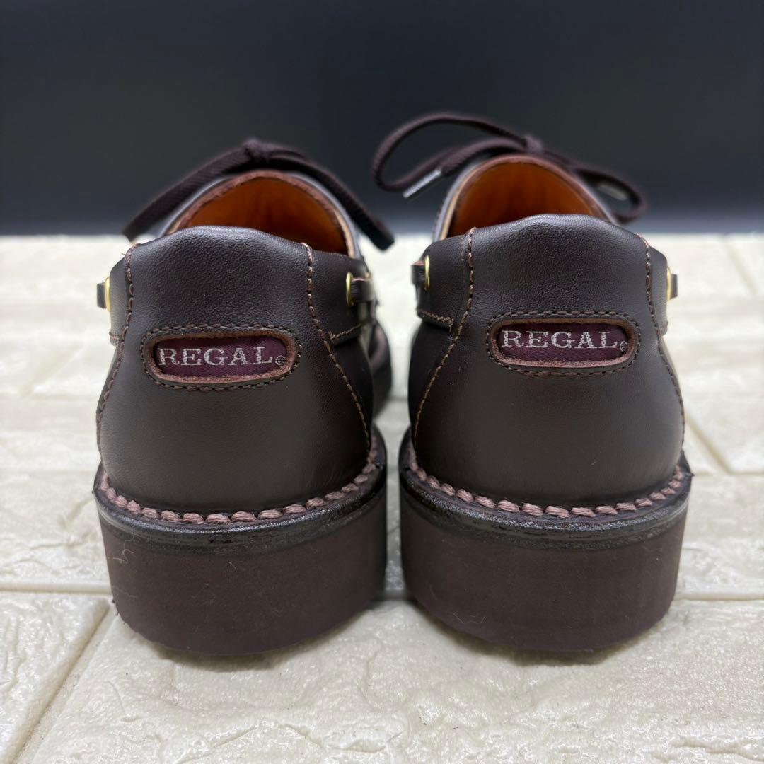 【未使用級】リーガルウォーカー 3アイレットモカ 604 24.5 訳あり 濃茶