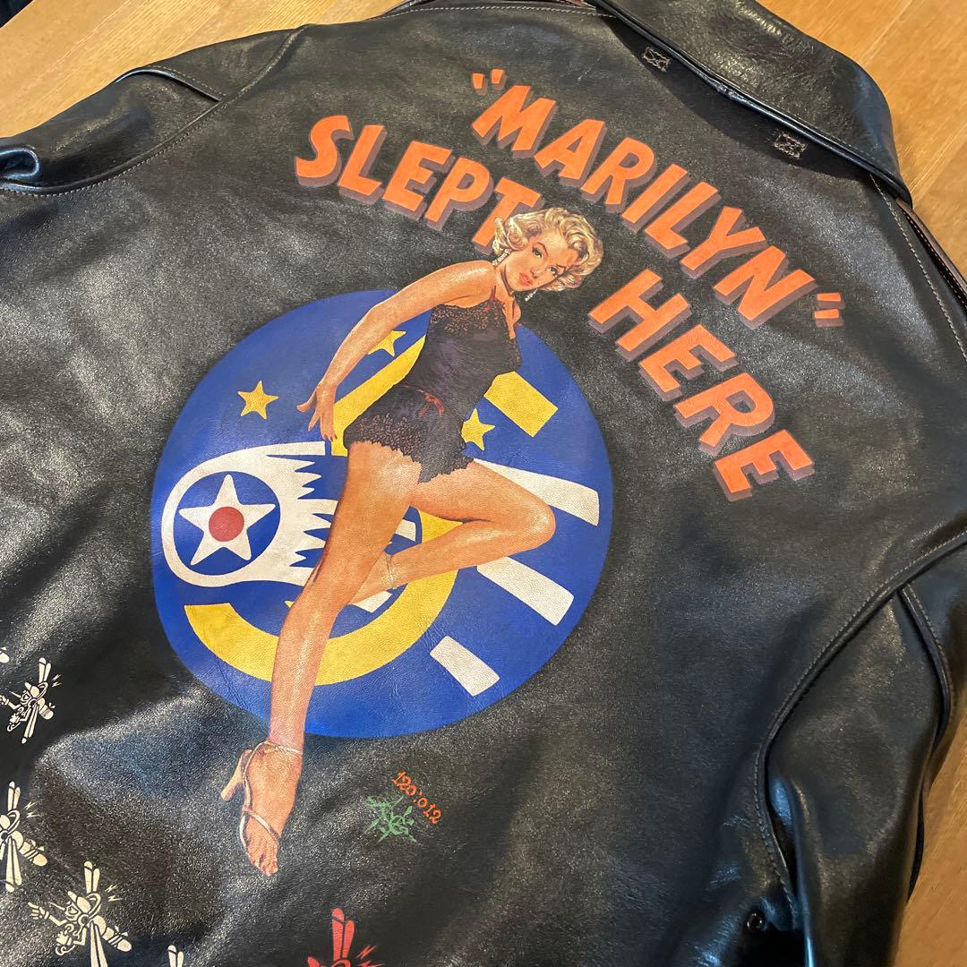 美品　トイズマッコイ　A-2フライトジャケット マリリン・モンロー