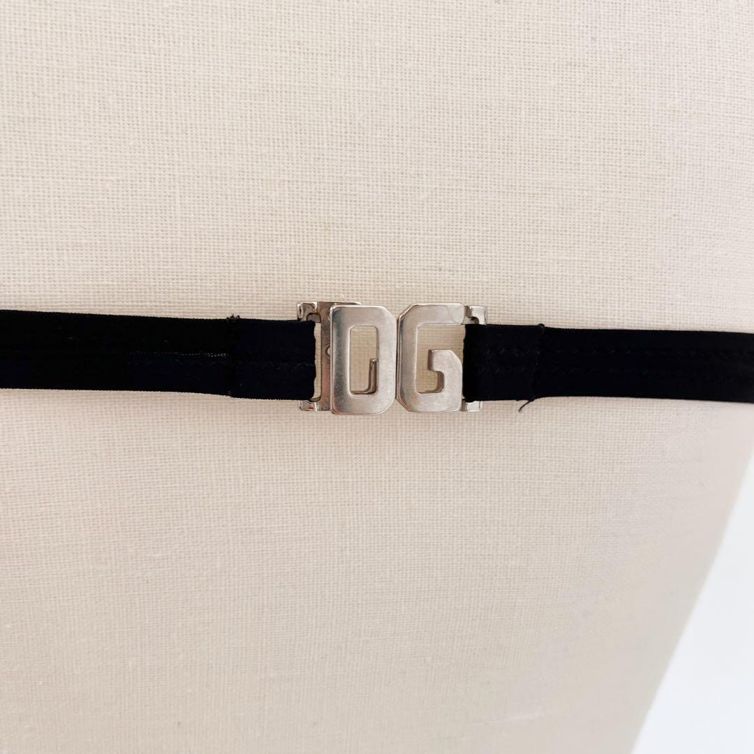 新品タグ付きD&G ドルチェ&ガッバーナ 黒　ビキニ 水着　セパレート　S M