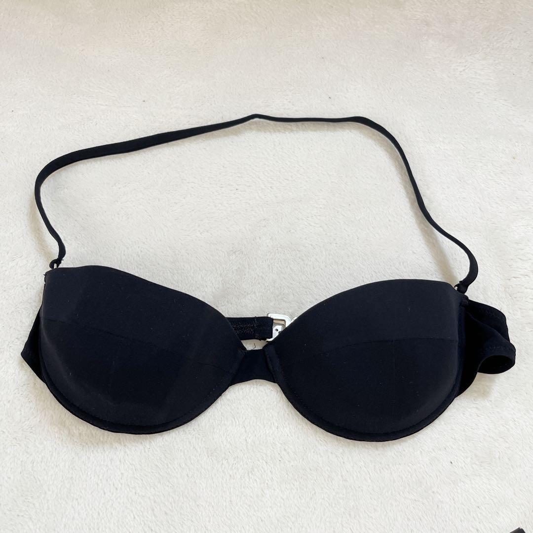 新品タグ付きD&G ドルチェ&ガッバーナ 黒　ビキニ 水着　セパレート　S M