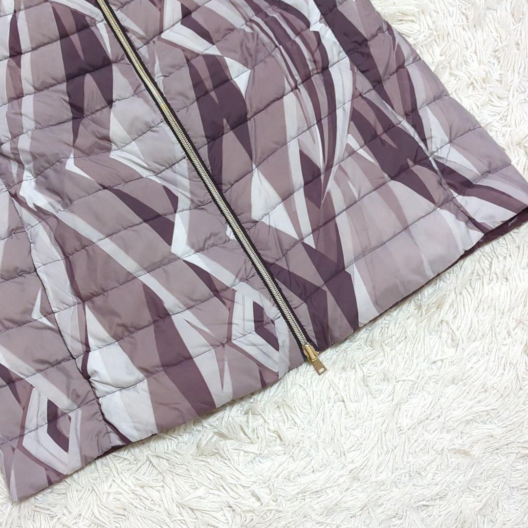 未使用級 HERNO 46 リバーシブル フレンチスリーブ ケープ ダウンベスト