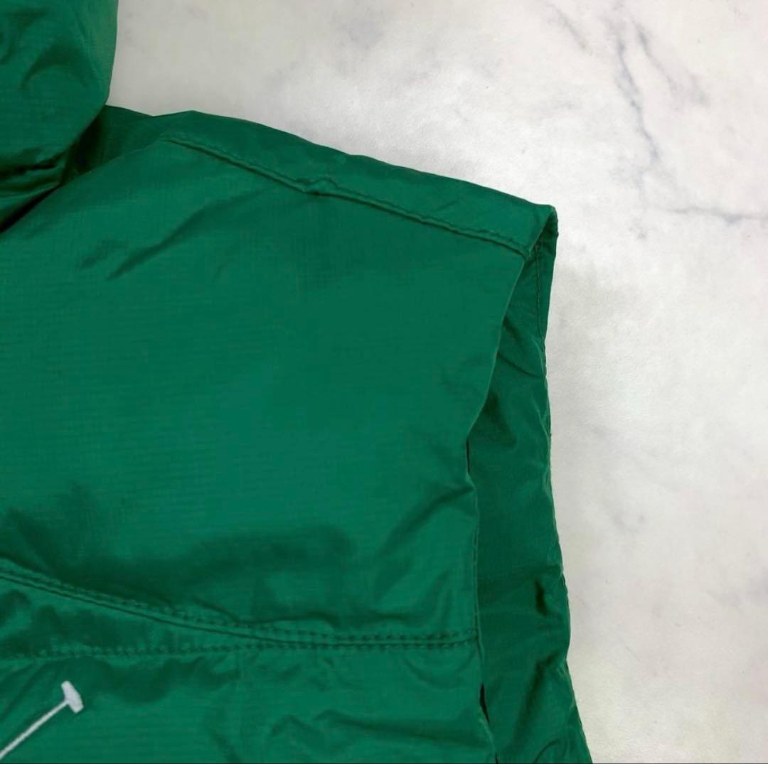 ポロラルフローレン ダウンベスト ビッグポニー 星条旗ワッペン 緑 S