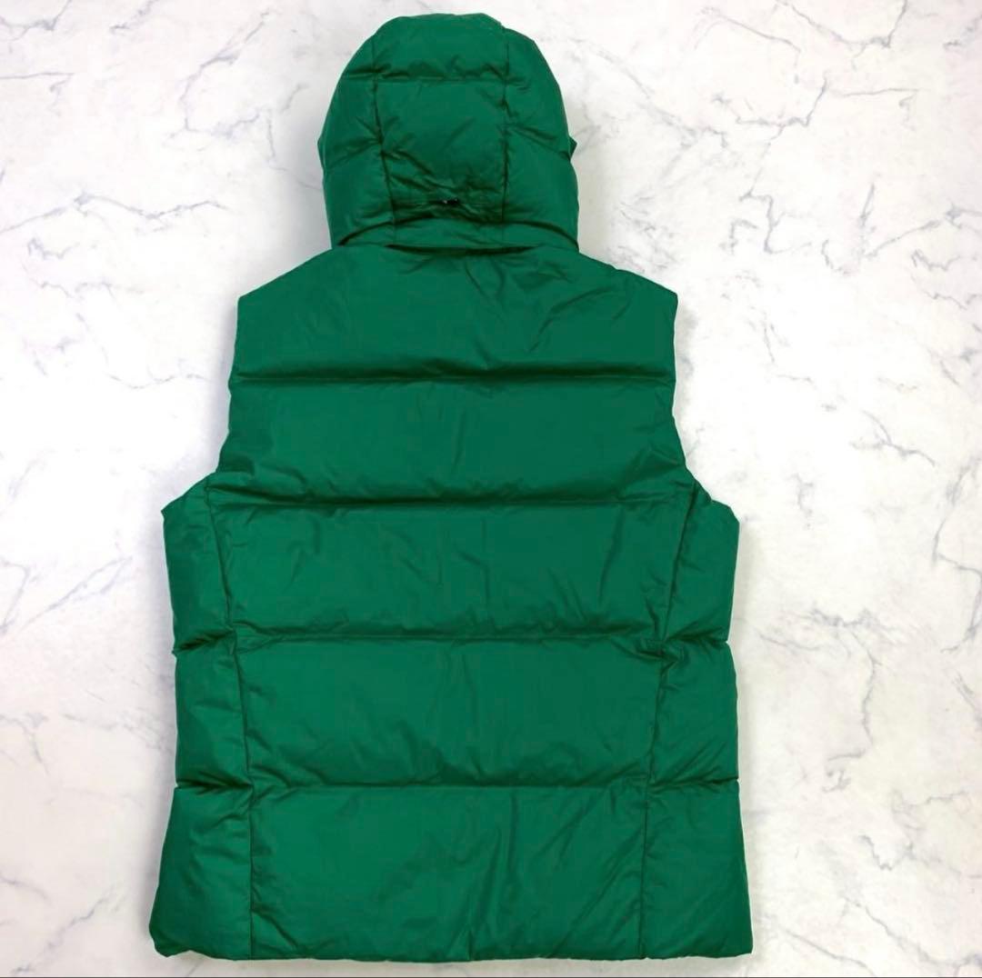 ポロラルフローレン ダウンベスト ビッグポニー 星条旗ワッペン 緑 S