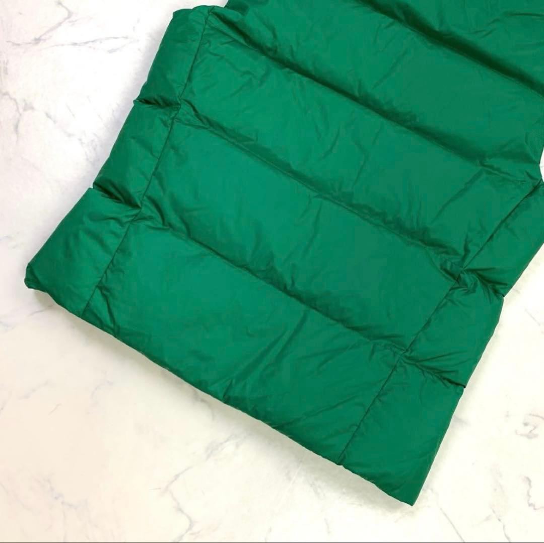 ポロラルフローレン ダウンベスト ビッグポニー 星条旗ワッペン 緑 S