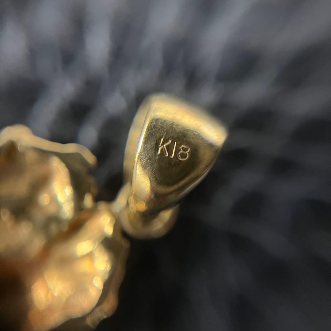 (A120508)K18 チャーム ネックレストップ 馬 18金 YG