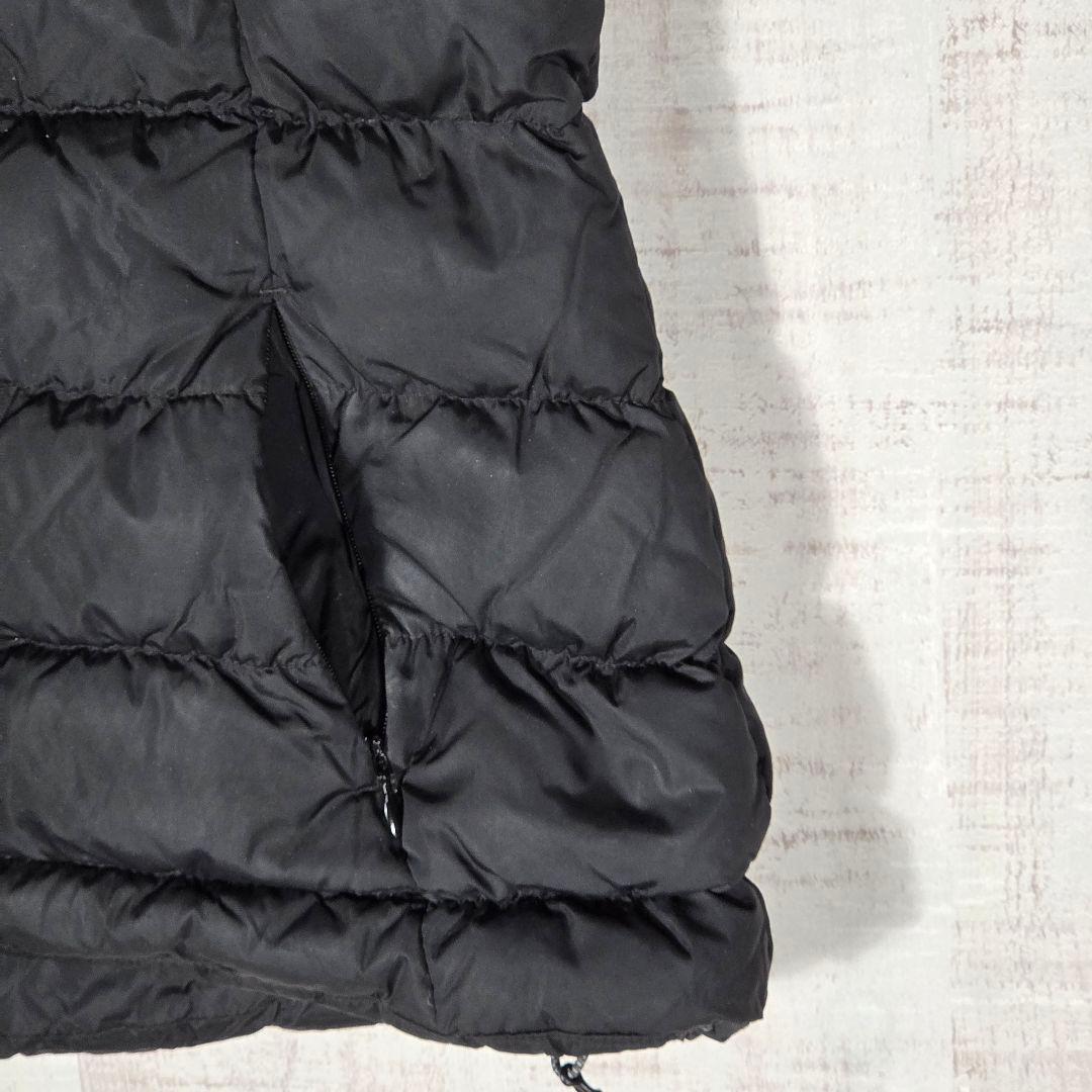 希少デザイン☆ノースフェイス ファーダウンベスト キルティングベスト 黒 L