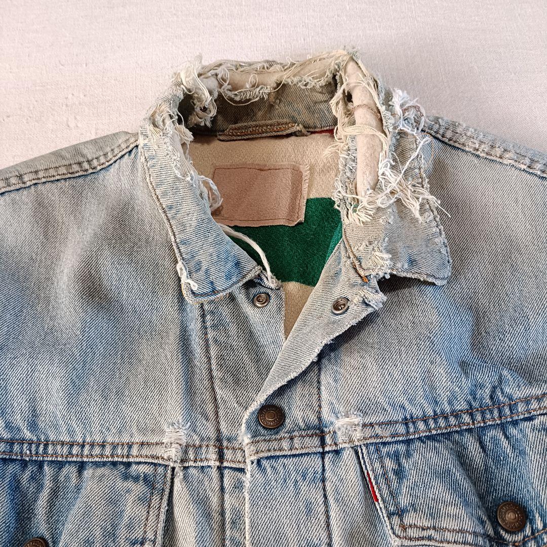 90s USA製 Levi's リバーシブル ブランケット トラッカージャケット