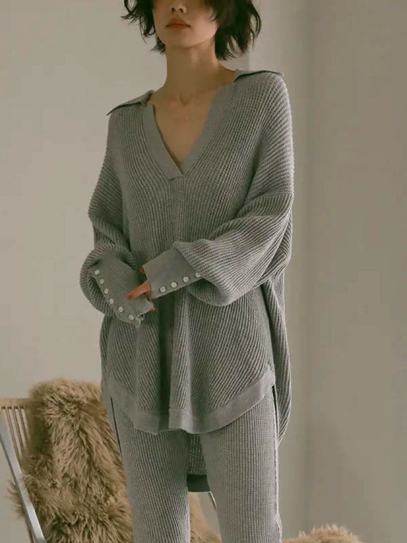 新品未開封 ETRE TOKYO スキッパーサーマルプルオーバー トップス 長袖