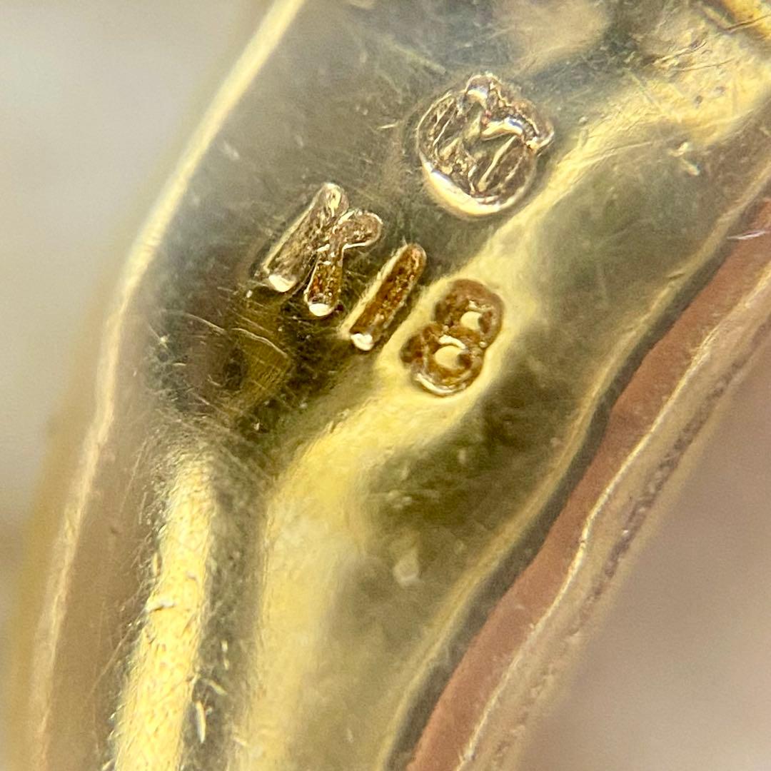 MIKIMOTO K18 2.4g 枝豆/唐辛子型チャーム　縁起物