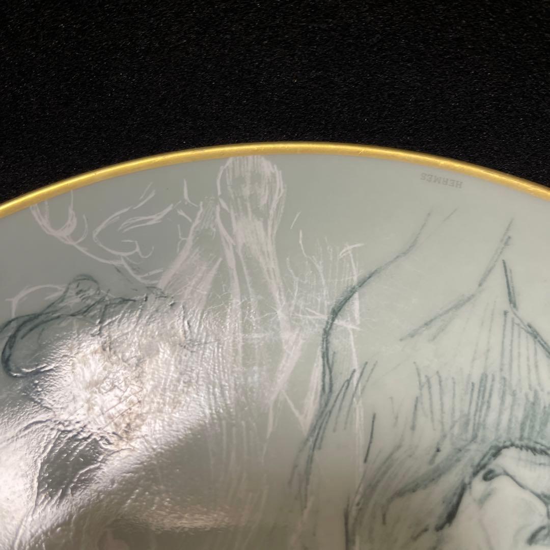 【希少】HERMES 赤道直下のスケッチ　プレート　1枚　【未使用】