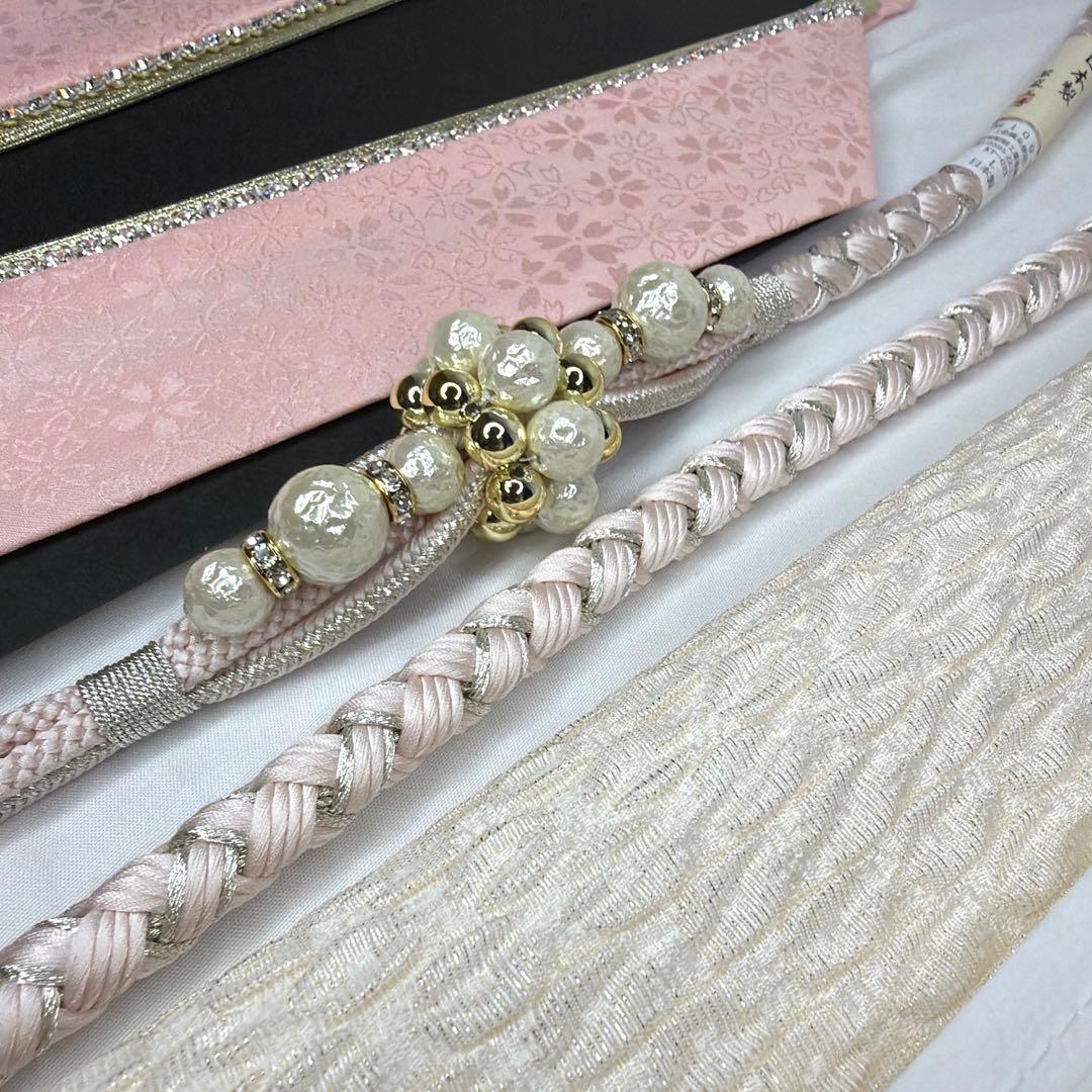 新品　振袖用　2026年最新作　帯締め　帯揚げ　半襟　重ね襟　セット