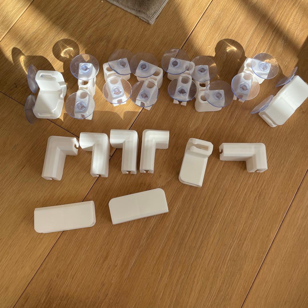 【圧迫感のないクリアサークル】ペットサークル、ホワイト