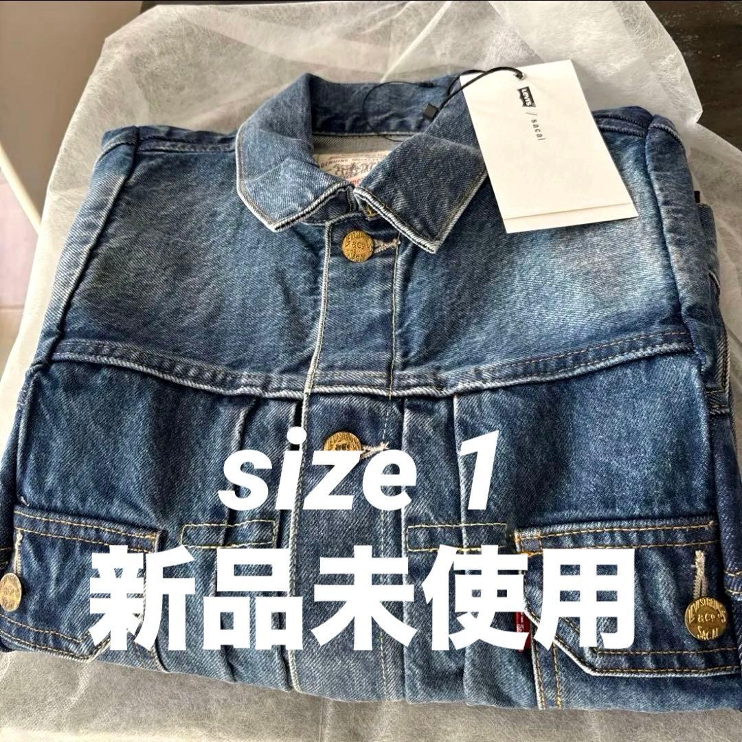 sacai levi's denim jacket サイズ1 26ss デニム