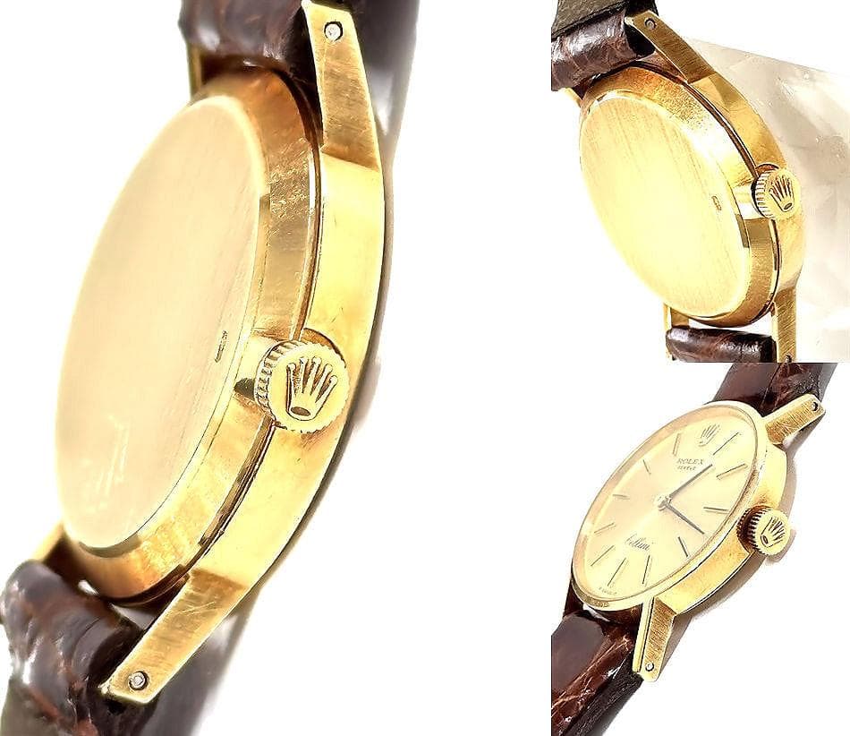 美品　ロレックス　チェリーニ　K18　金無垢　シャンパンゴールド　手巻き　時計