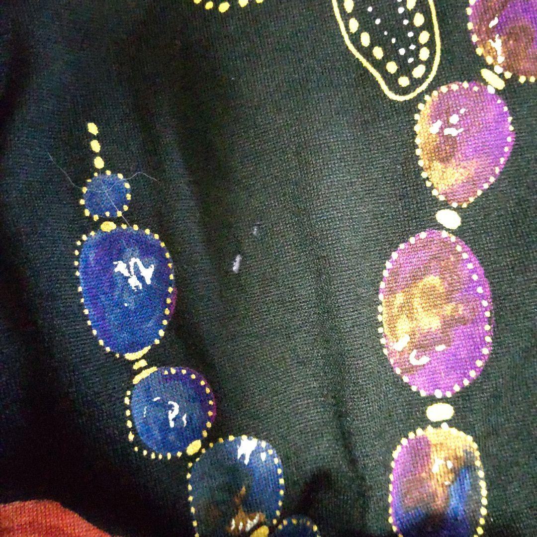 年末値下げ♥️難有りですが美品♥️美しいレオナールベルト付き黒地ベースワンピース