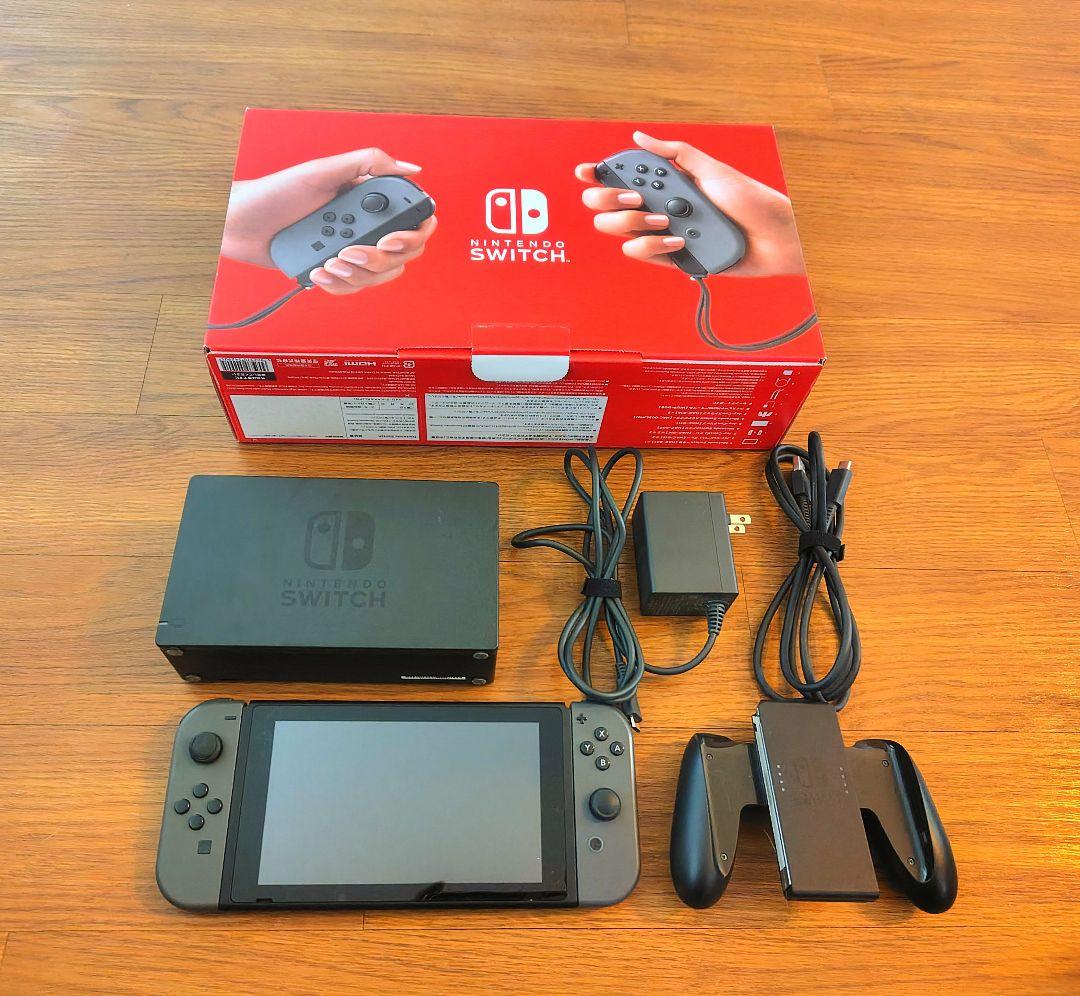 Nintendo Switch 本体 グレー 付属品あり