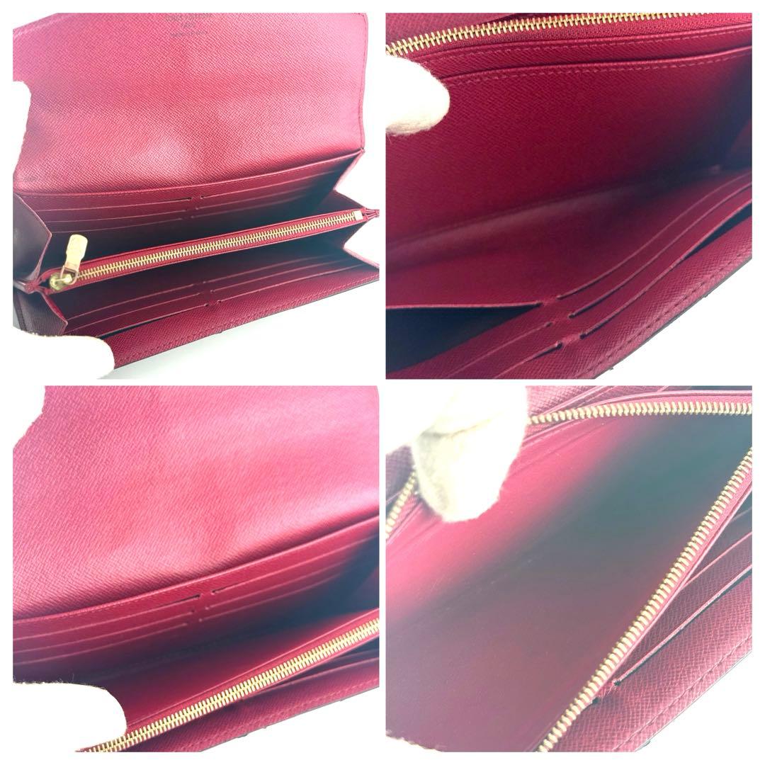 新型ポルトフォイユサラ ルイヴィトン モノグラム フューシャ 二つ折り長財布