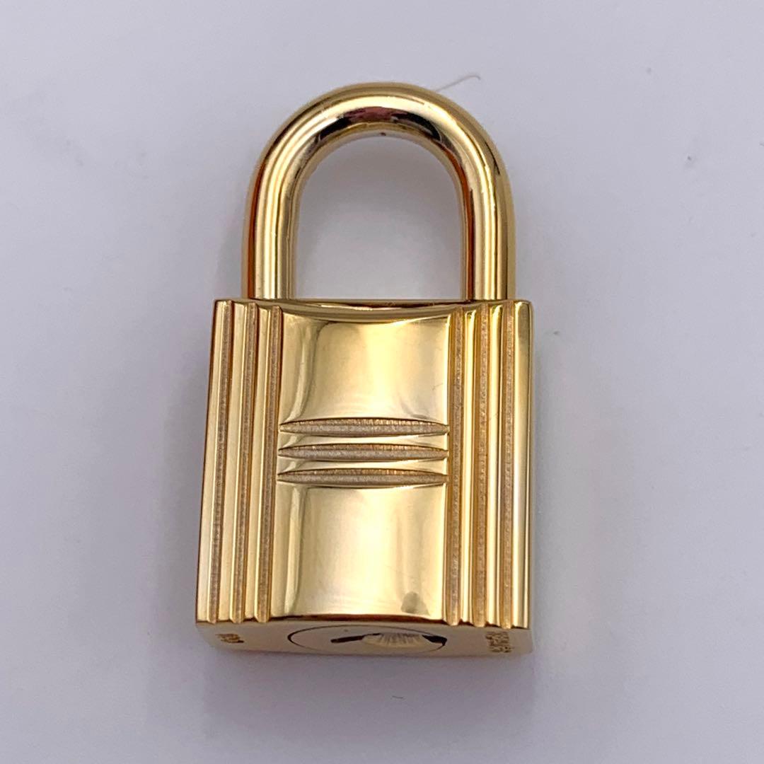 HERMESエルメスカデナ100番ゴールド24Kメッキ鍵付き南京錠