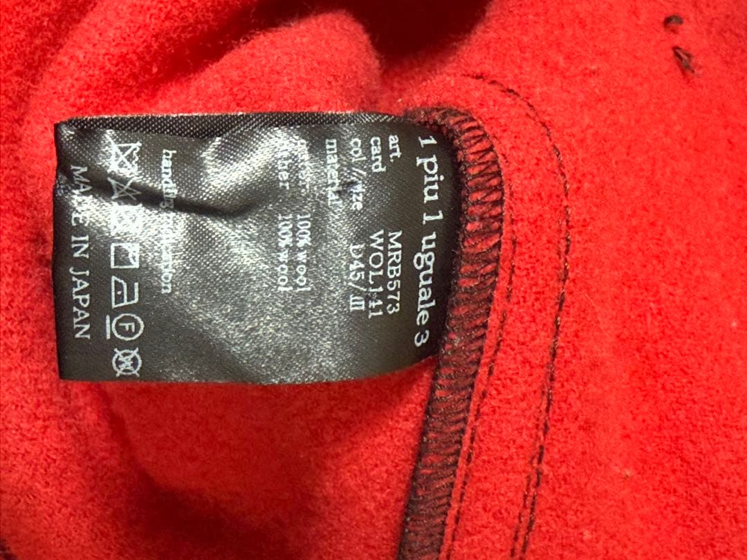 1piu1uguale3 チェックコート wjkakm ウノピゥ