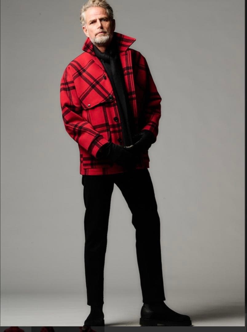 1piu1uguale3 チェックコート wjkakm ウノピゥ