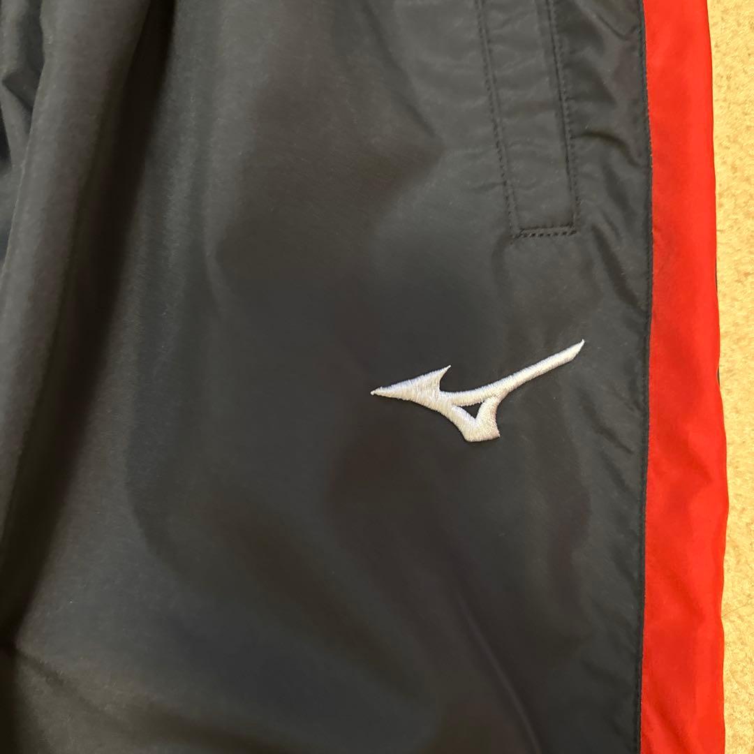 東山高校バスケ部ナイロンパンツMizuno トレーニングパンツ ネイビー/レッド