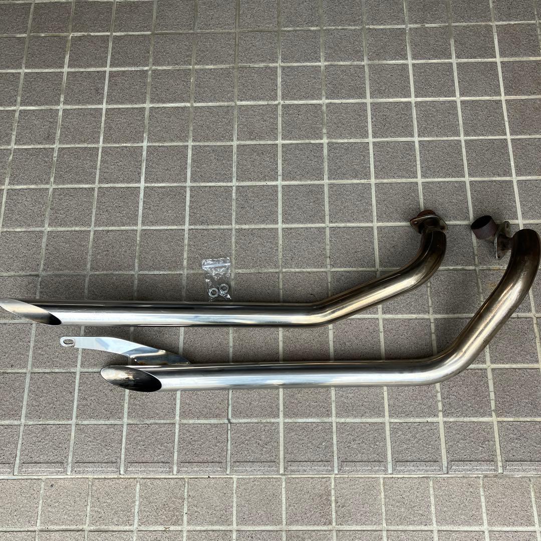 ヤマハドラッグスター400 ステンレス マフラー 取り付け金具付き