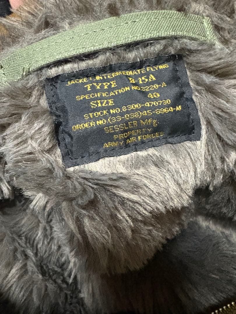 【美品】 SESSRER TYPE B-15 フライトジャケット