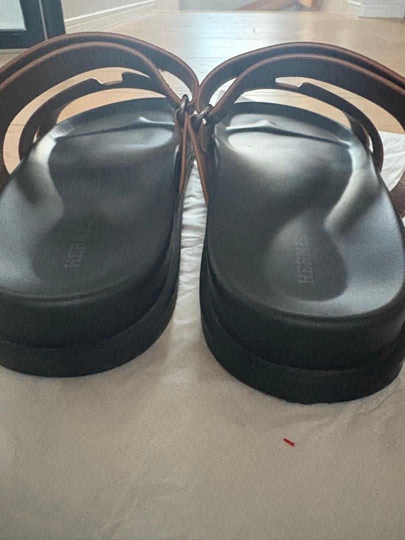 【ks18】Hermès ブラウン サンダル　シプレ　42