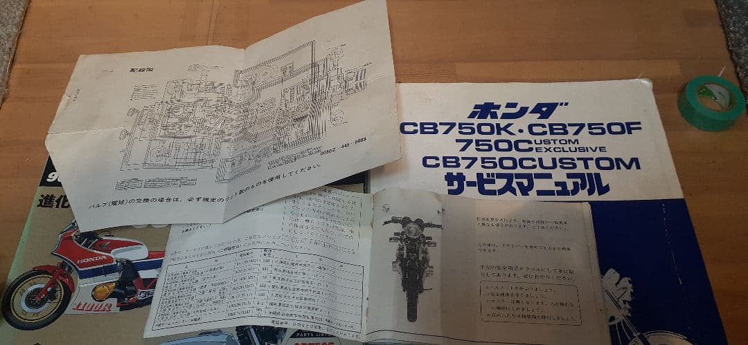 CB750F サービスマニュアル パーツリスト 説明書 ハイパーバイクVol14