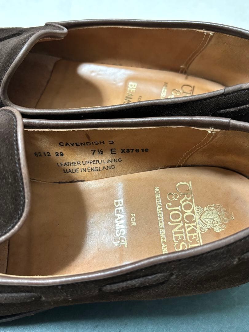 靴 CROCKETT&JONES CAVENDISH 3 for BEAMS F