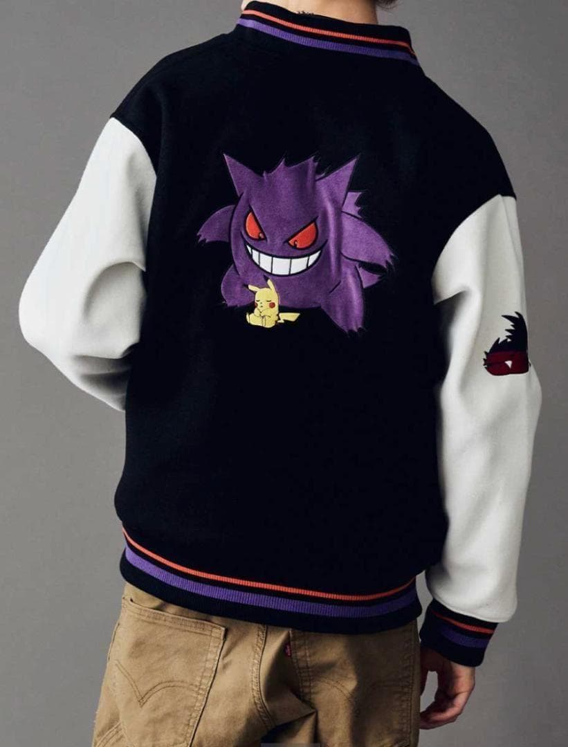 L　ポケモン スタジアムジャンパー　ピカチュウ＆ゲンガー　 グラニフ