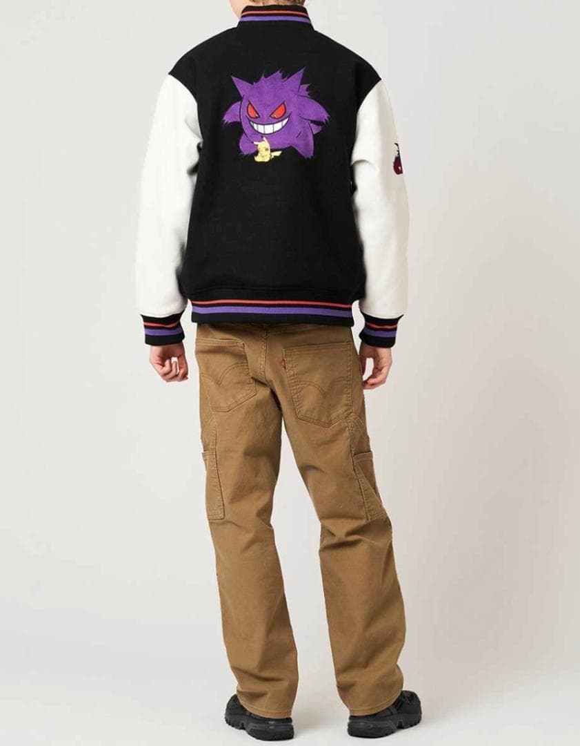 L　ポケモン スタジアムジャンパー　ピカチュウ＆ゲンガー　 グラニフ