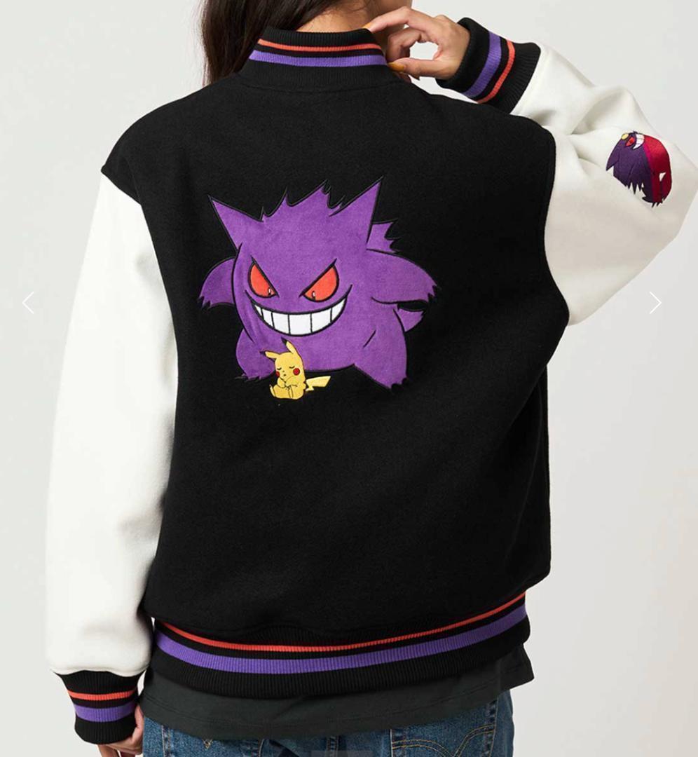 L　ポケモン スタジアムジャンパー　ピカチュウ＆ゲンガー　 グラニフ