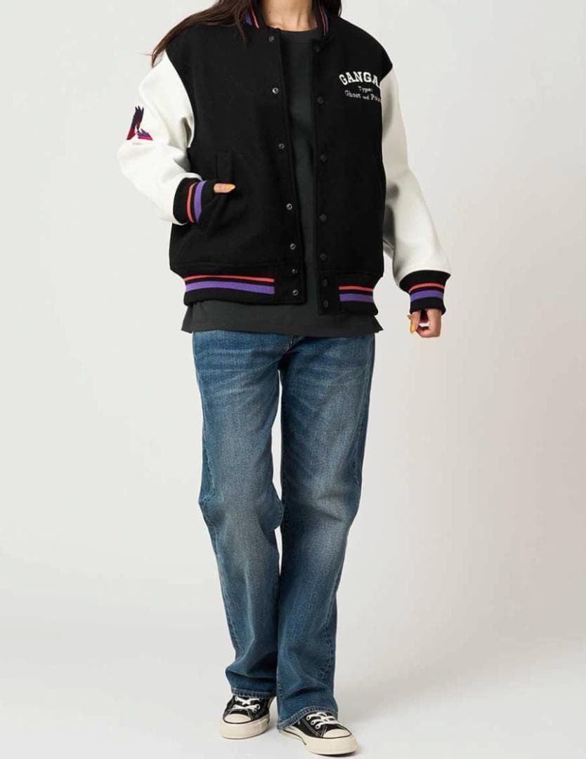 L　ポケモン スタジアムジャンパー　ピカチュウ＆ゲンガー　 グラニフ