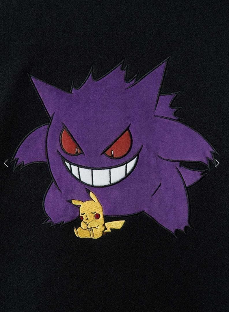 L　ポケモン スタジアムジャンパー　ピカチュウ＆ゲンガー　 グラニフ