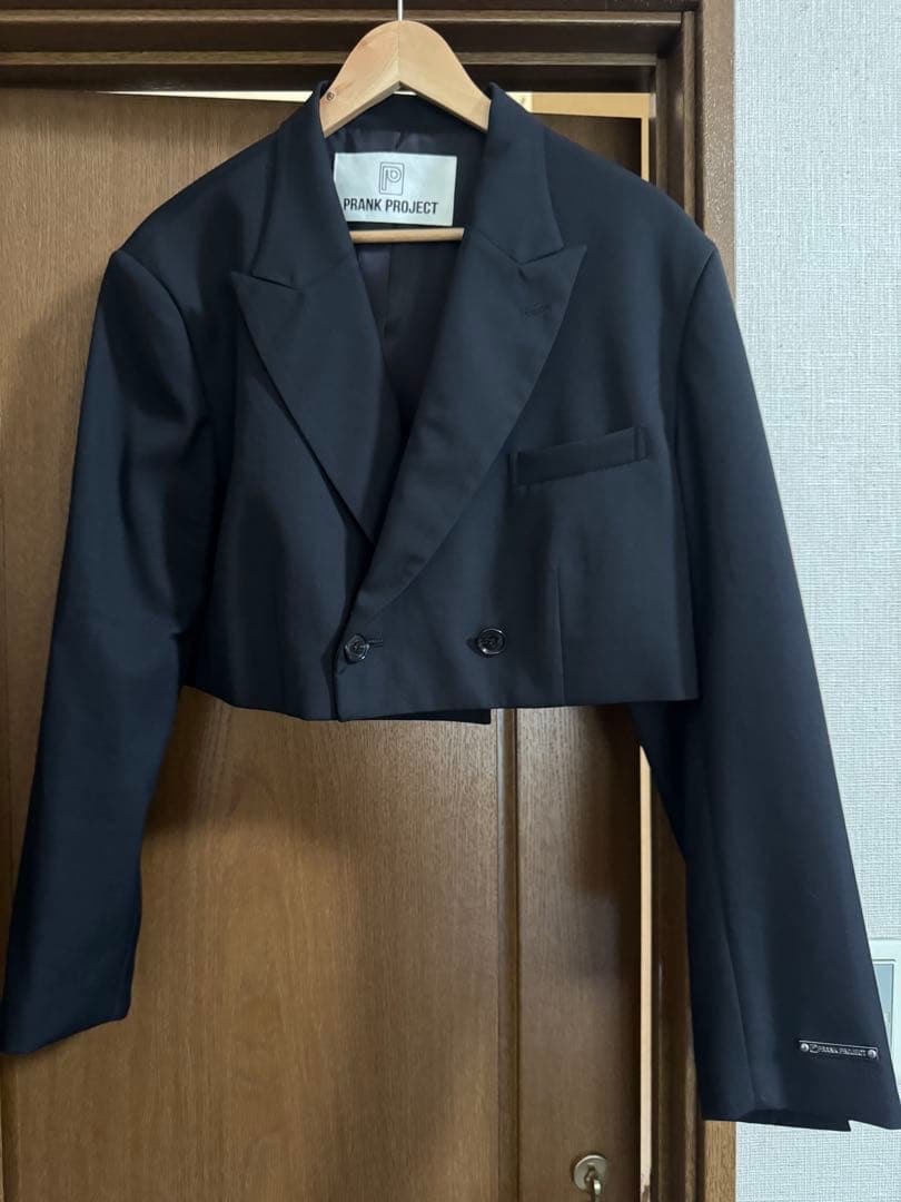 PRANK PROJECT ブラック クロップド テーラードジャケット