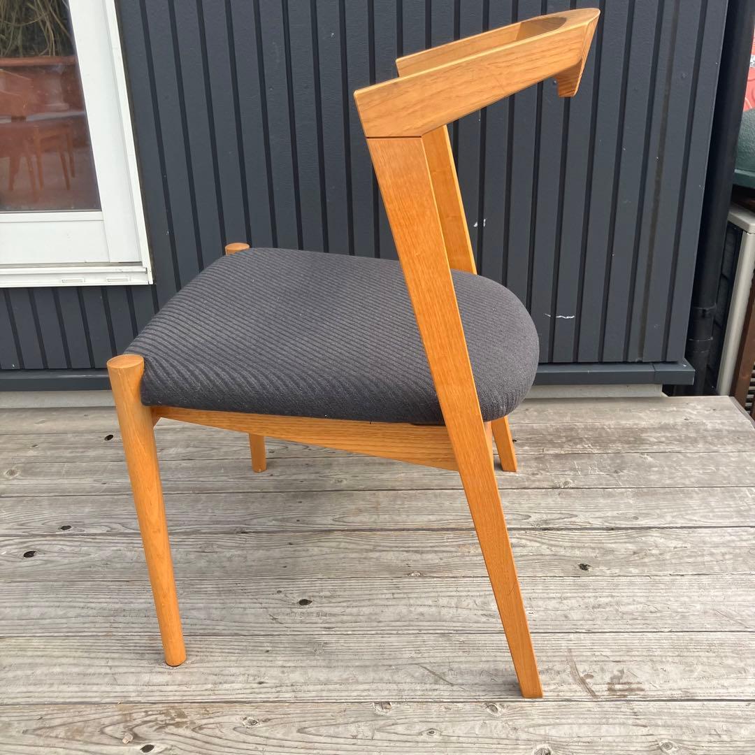 ②④ 2点 北欧レトロ オーク材 無垢材ベントウッドチェアー アームチェア