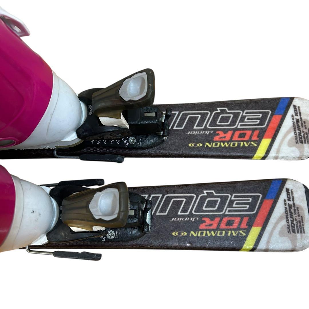 ②SALOMON 100cm☆ブーツストック ジュニアスキー3点セット