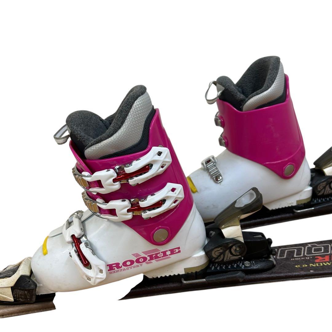 ②SALOMON 100cm☆ブーツストック ジュニアスキー3点セット