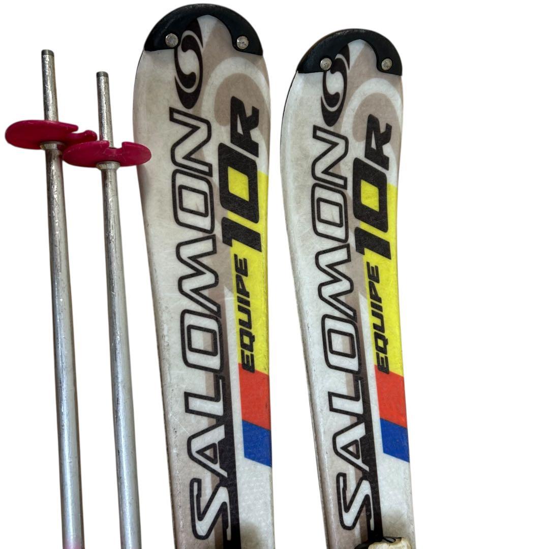 ②SALOMON 100cm☆ブーツストック ジュニアスキー3点セット