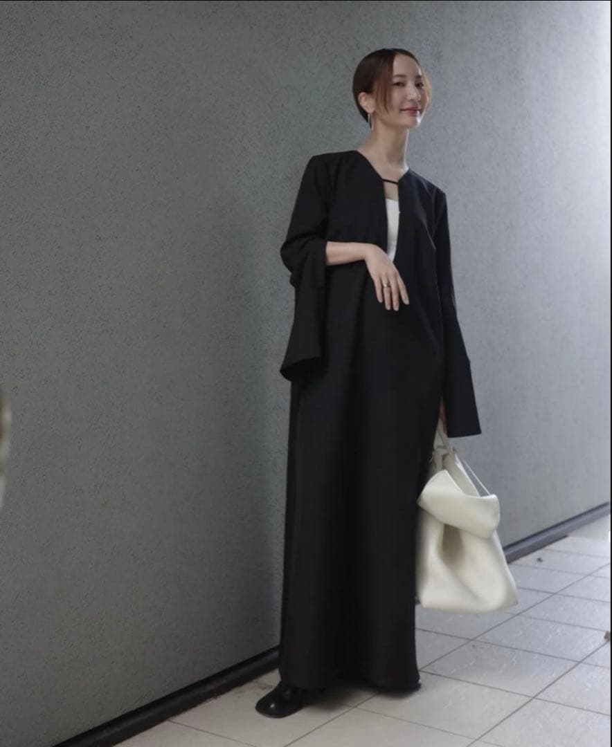 【louren】slit sleeve flare dress Sサイズ